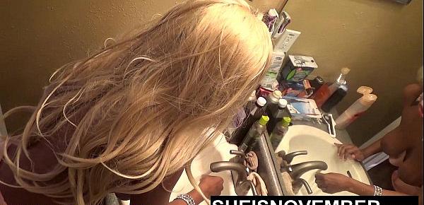  YOUNG BLONDE SLUT GETS ROUGH BLOWJOB TO HER FACE BY ANGRY STEP DAD THEN FACIAL